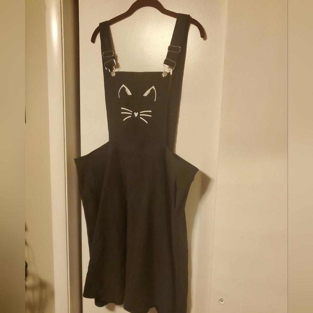 Cat overall dress